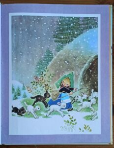 Illustration pleine page Nanette, la petite bergère (Ferrándiz)