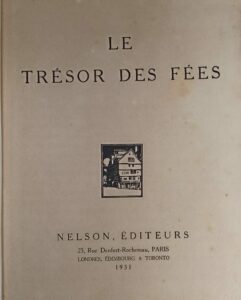 Le trésor des Fées (Editions Nelson)